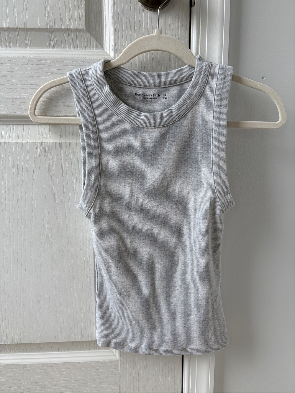 Abercrombie & Fitch Gray Ribbed Tank Top